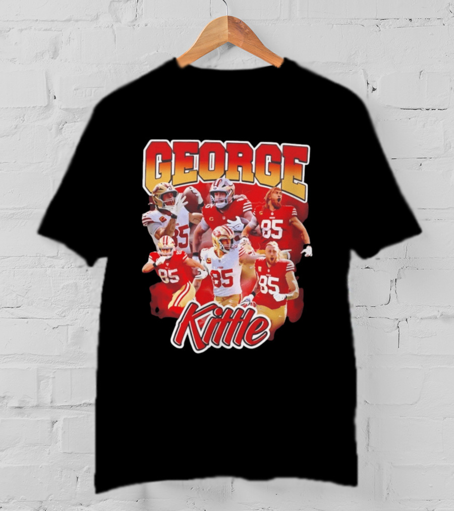 George Kittle 90s Bootleg Vintage Style Football Fan Collection T-Shirt