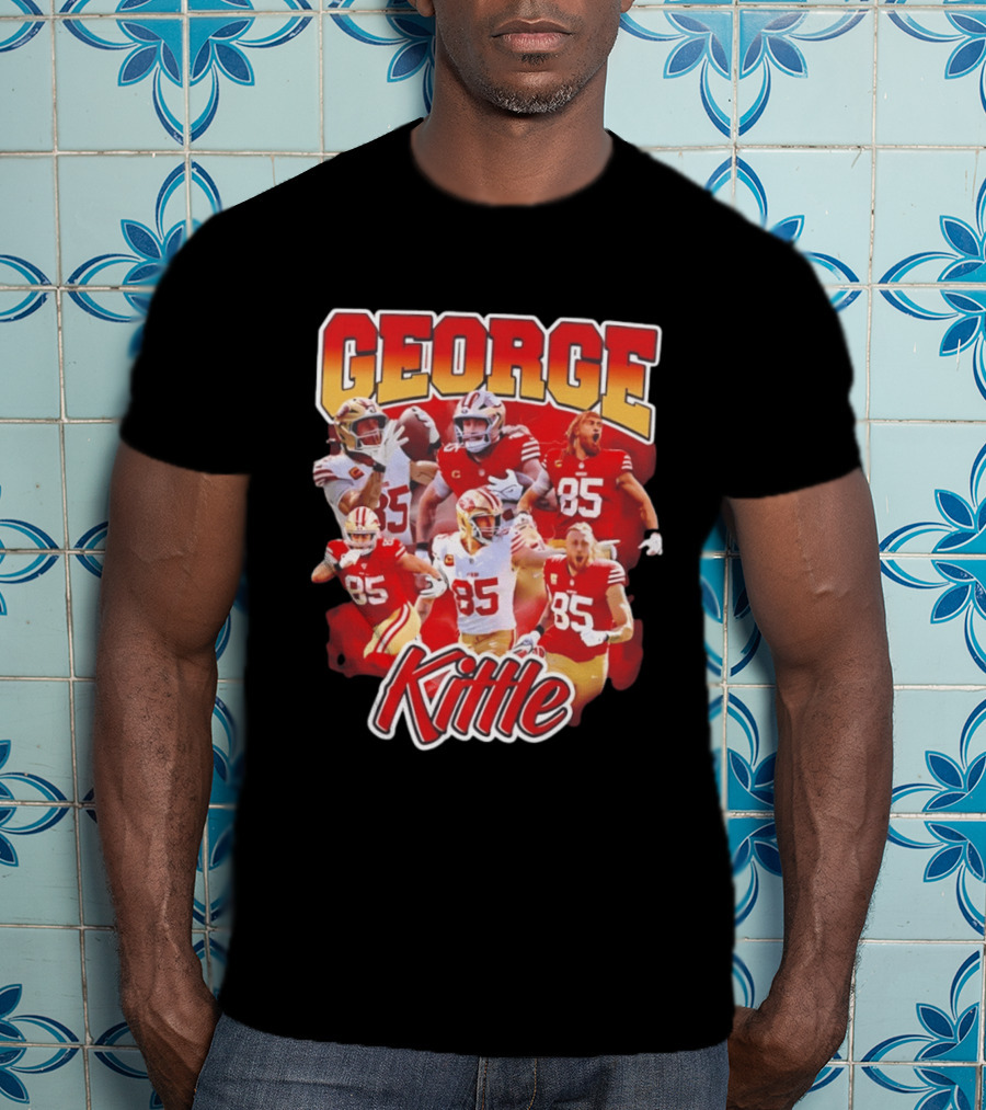 George Kittle 90s Bootleg Vintage Style Football Fan Collection T-Shirt