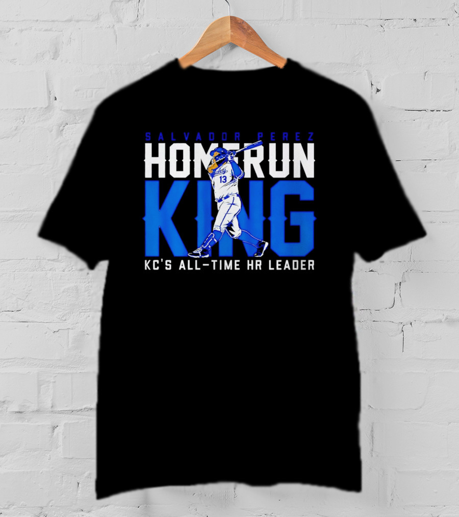Salvador Perez Homerun King KC's All Time HR Leader T-Shirt