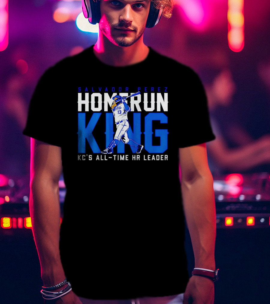 Salvador Perez Homerun King KC's All Time HR Leader T-Shirt
