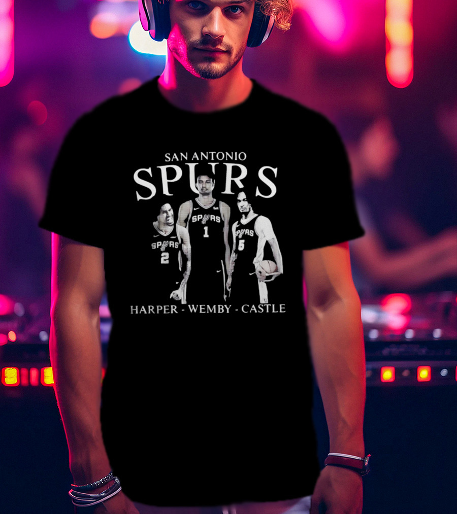 San Antonio Spurs Harper Wemby Castle T-Shirt