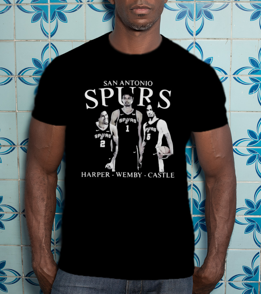 San Antonio Spurs Harper Wemby Castle T-Shirt