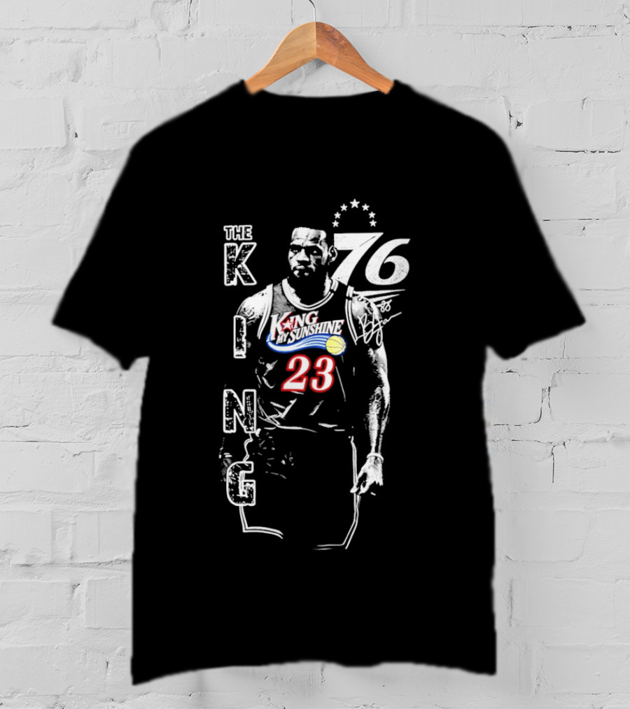 LeBron James The King 23 My Sunshine 76 Iconic Basketball Star T-Shirt