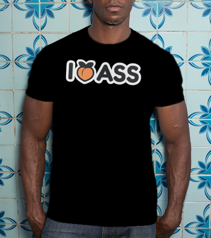 I Peach Ass Fun Emoji Wordplay Humor T-Shirt