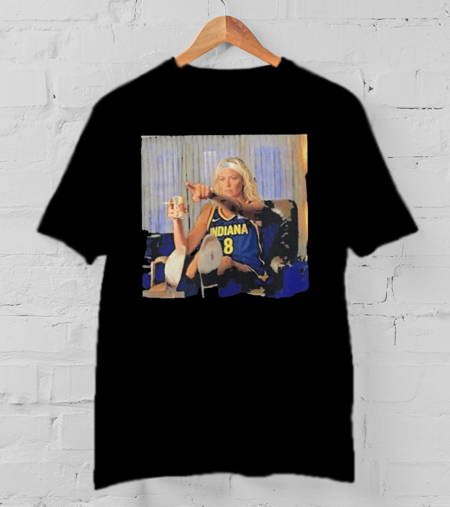Sophie Cunningham Indiana Number 8 Rick Dalton Leonardo DiCaprio Pointing Scene T-Shirt