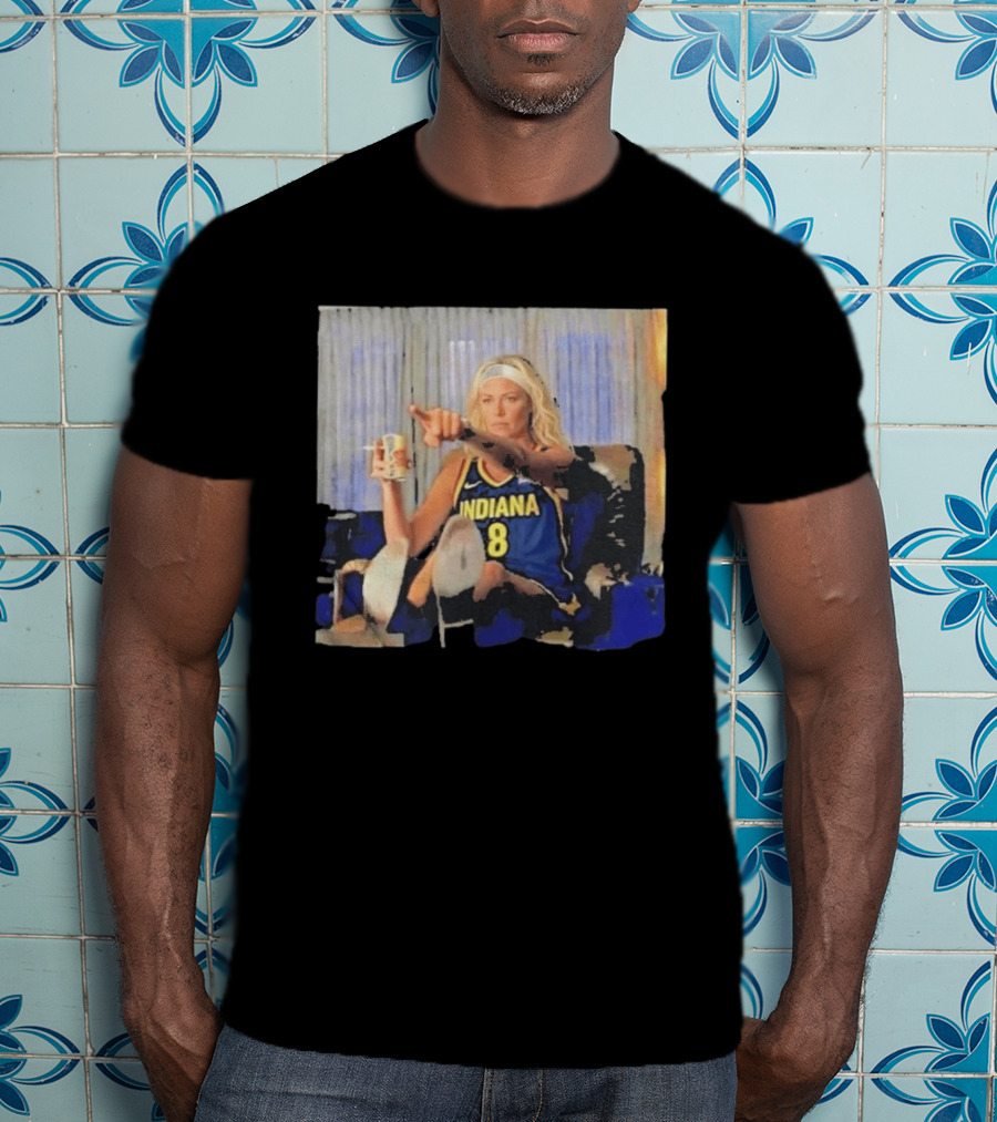 Sophie Cunningham Indiana Number 8 Rick Dalton Leonardo DiCaprio Pointing Scene T-Shirt