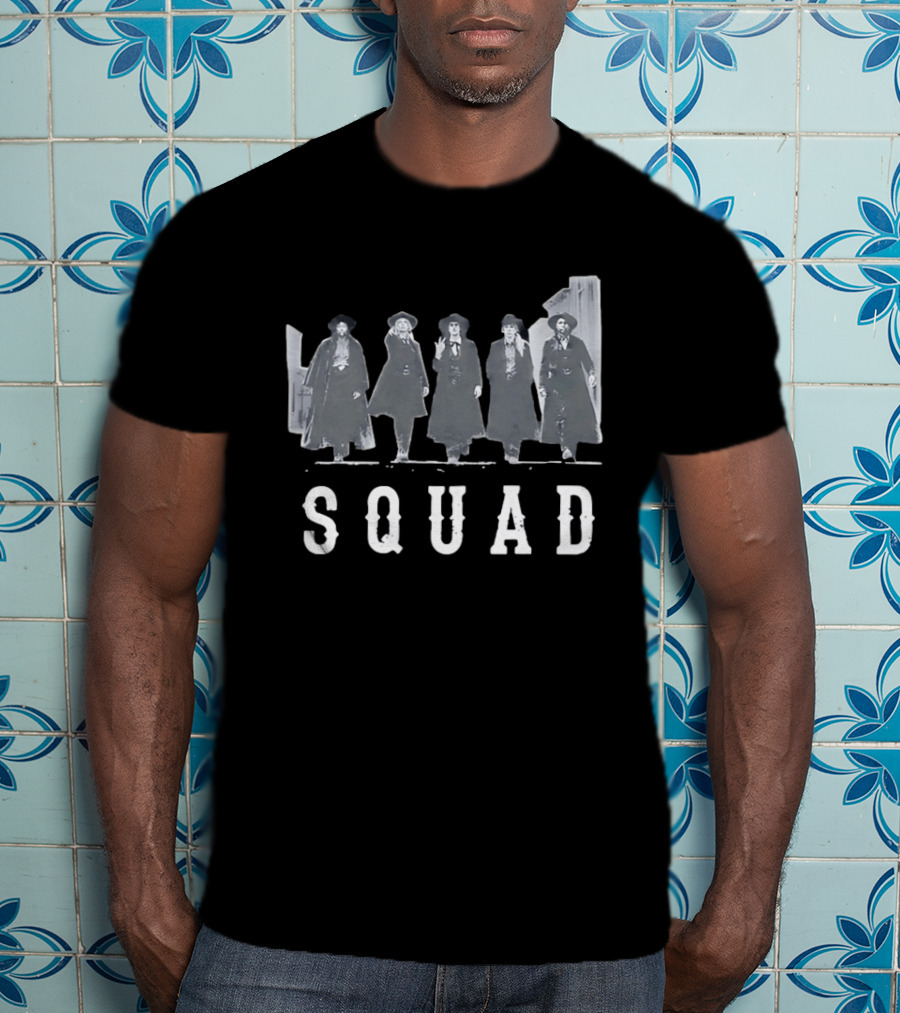 SQUAD Western Movie Characters Clint Eastwood Cowboy T-Shirt