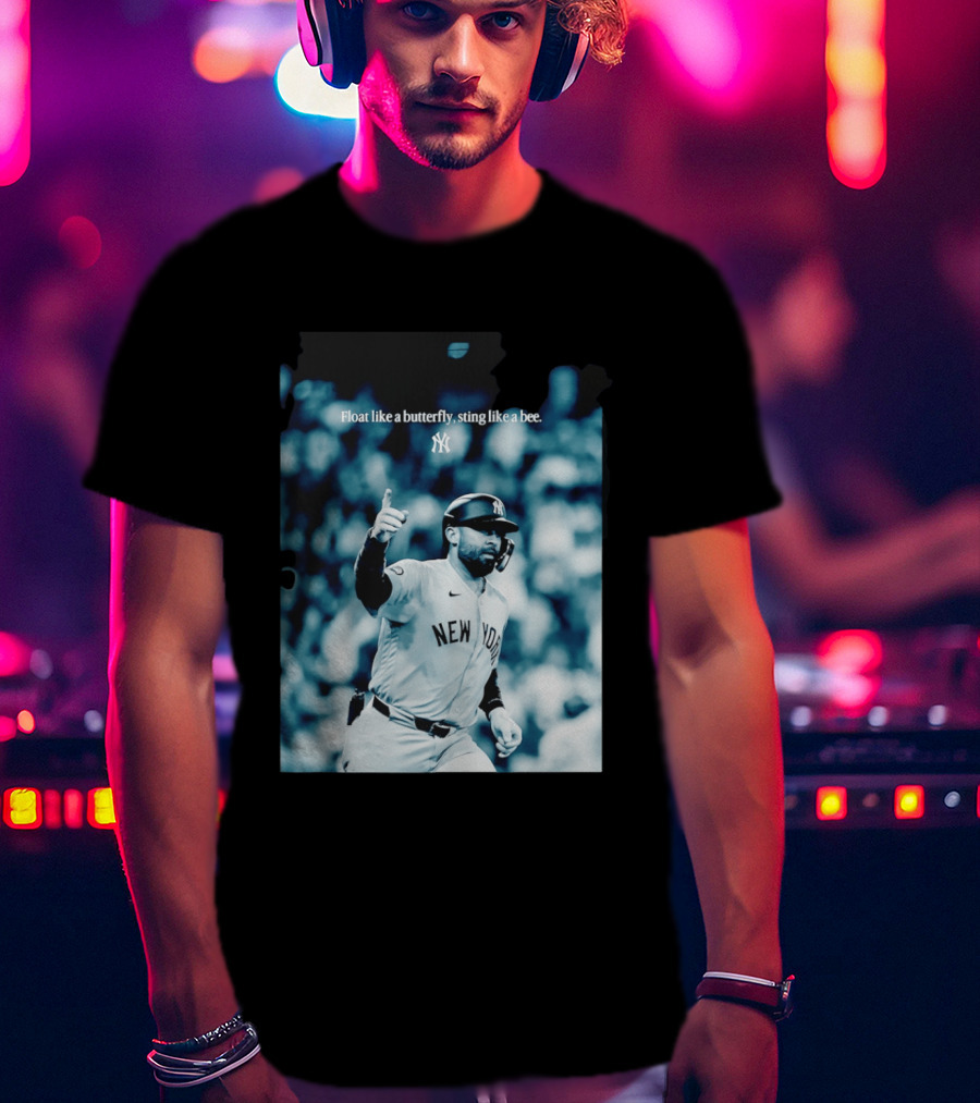 New York Yankees Float Like A Butterfly Sting Like A Bee T-Shirt