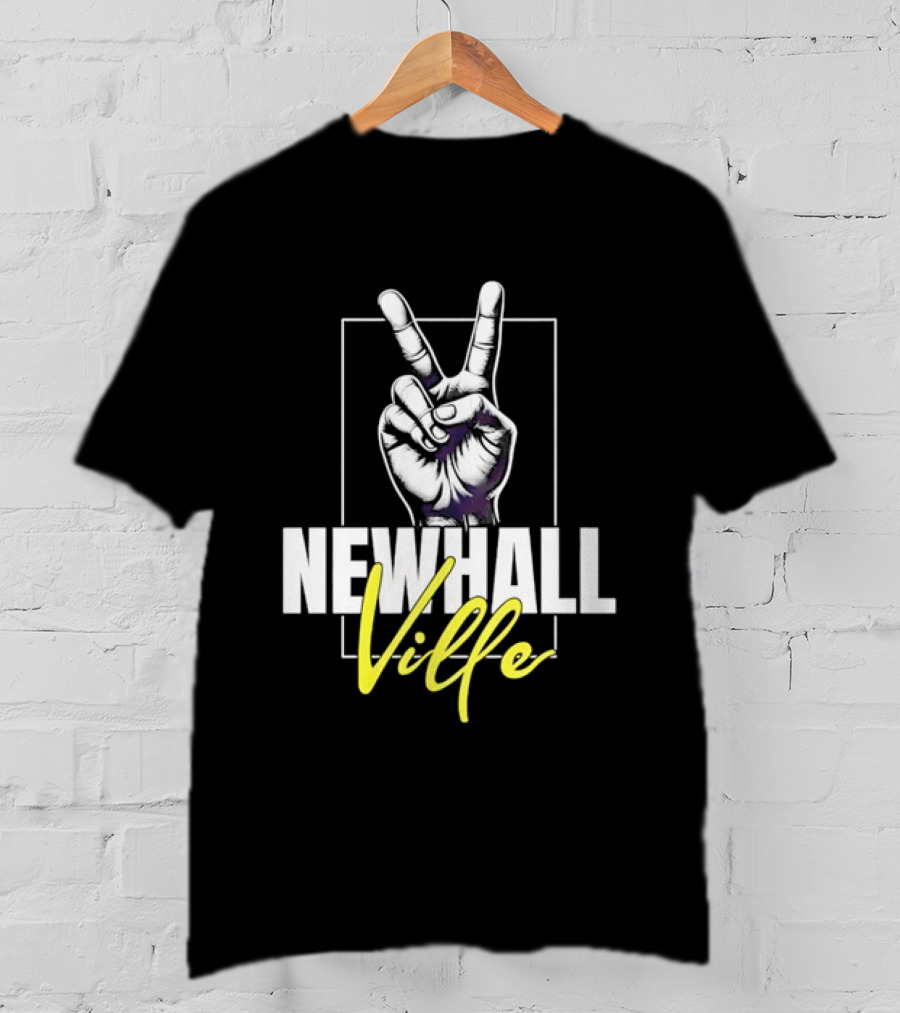 Newhall Ville Peace Gesture Hand T-Shirt