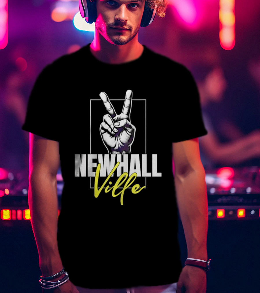Newhall Ville Peace Gesture Hand T-Shirt