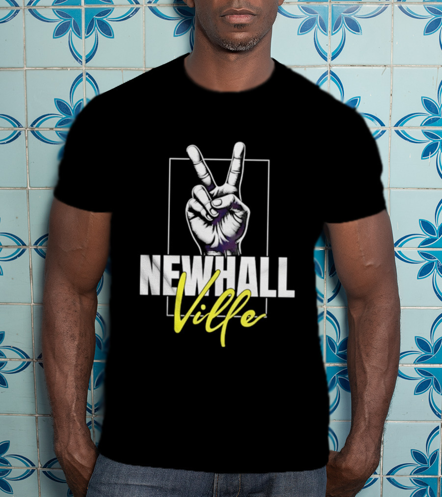 Newhall Ville Peace Gesture Hand T-Shirt