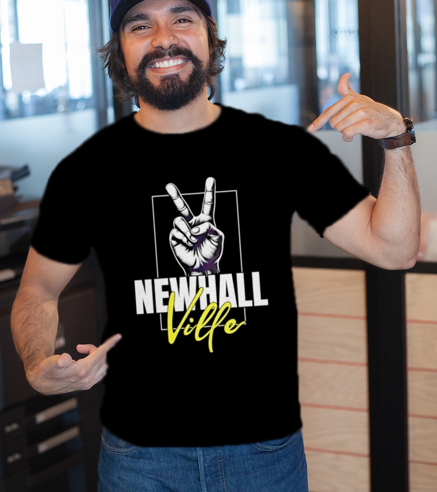Newhall Ville Peace Gesture Hand T-Shirt