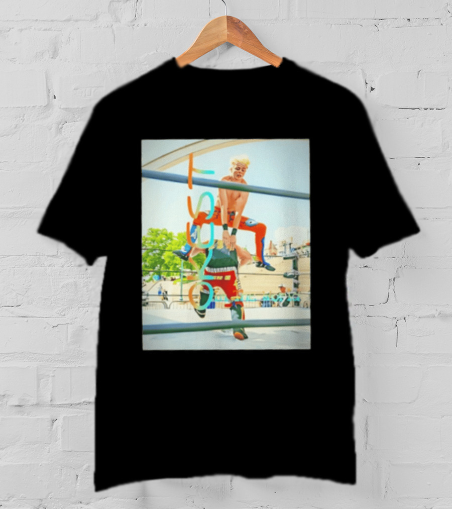 OKest Leapfrog In The World Wrestling Event Colorful Spectacle T-Shirt
