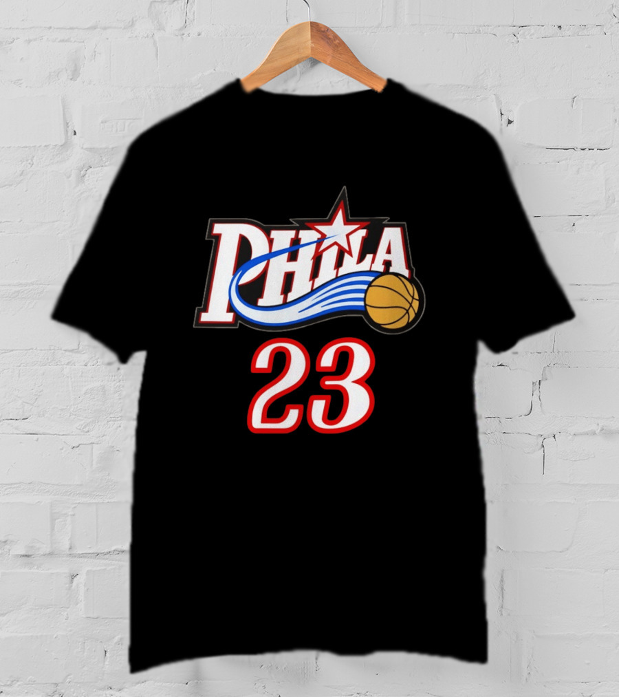Phila Basketball LeBron James 23 Philadelphia 76ers Jersey T-Shirt