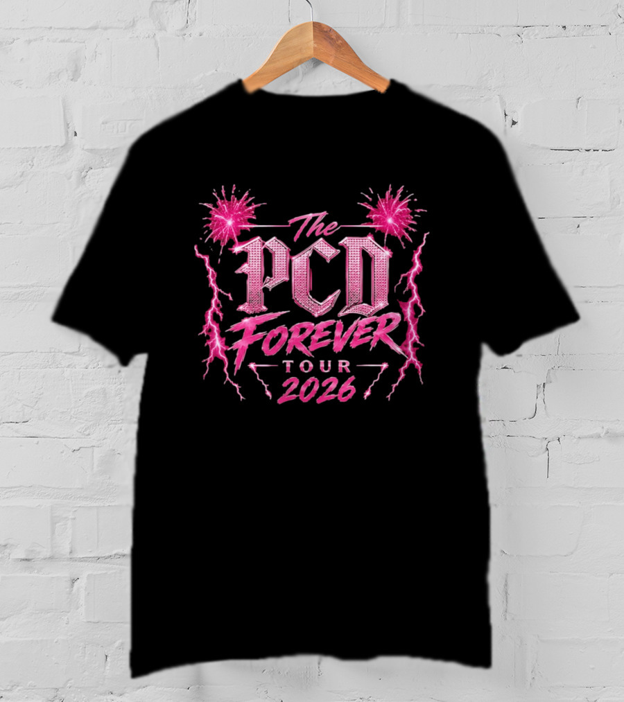 The PCD Forever Tour 2026 Pink Fireworks And Lightning T-Shirt