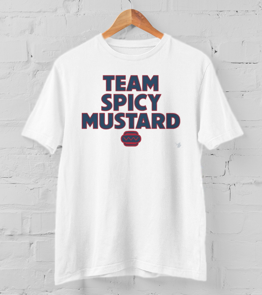 Team Spicy Mustard Hot Dog Condiment Foodie Fun T-Shirt