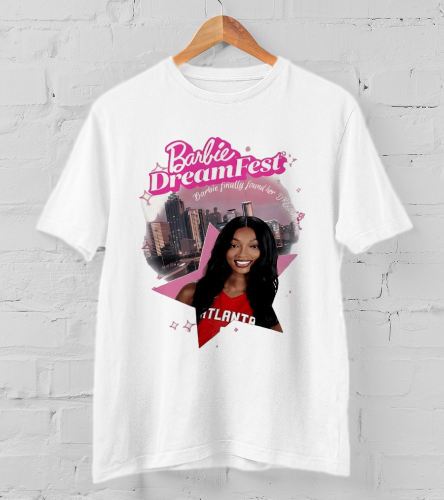 Barbie Dream Fest Angel Reese Atlanta Dream Basketball Barbie Finally Found Her Dream T-Shirt