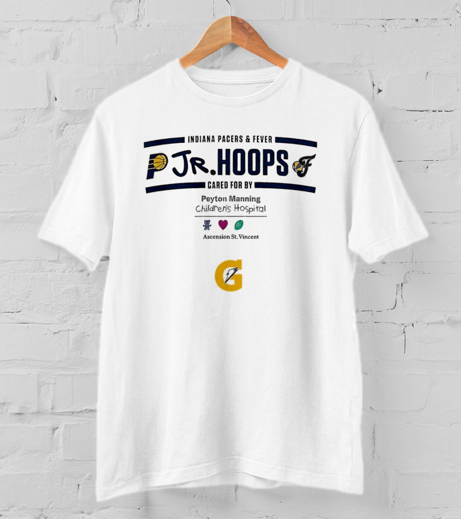 Indiana Pacers Fever Jr Hoops Peyton Manning Children's Hospital Indianapolis Indiana T-Shirt