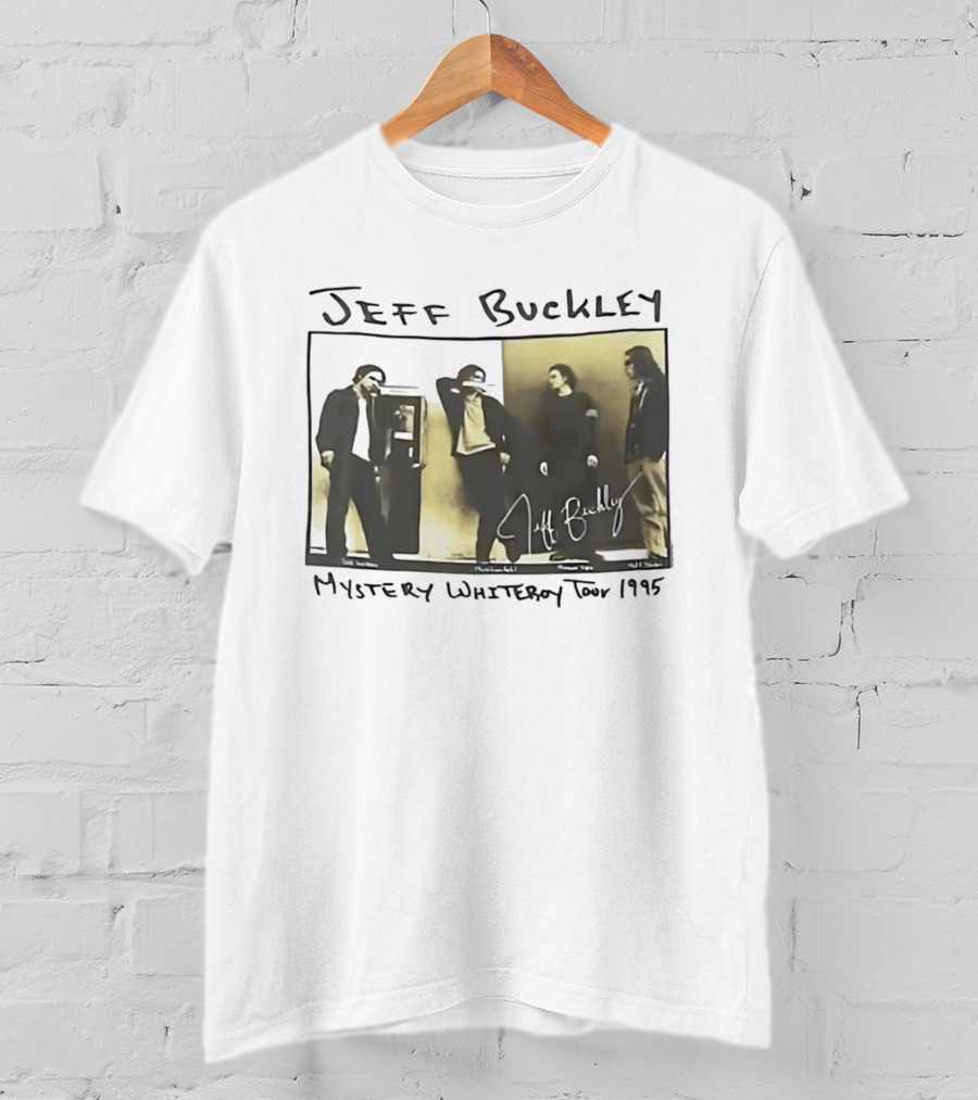Jeff Buckley Mystery Whiteroy Tour 1995 Signature Image T-Shirt