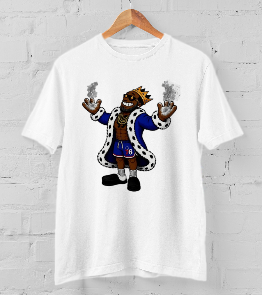Philadelphia 76ers Muppet King With Crown And Robe T-Shirt