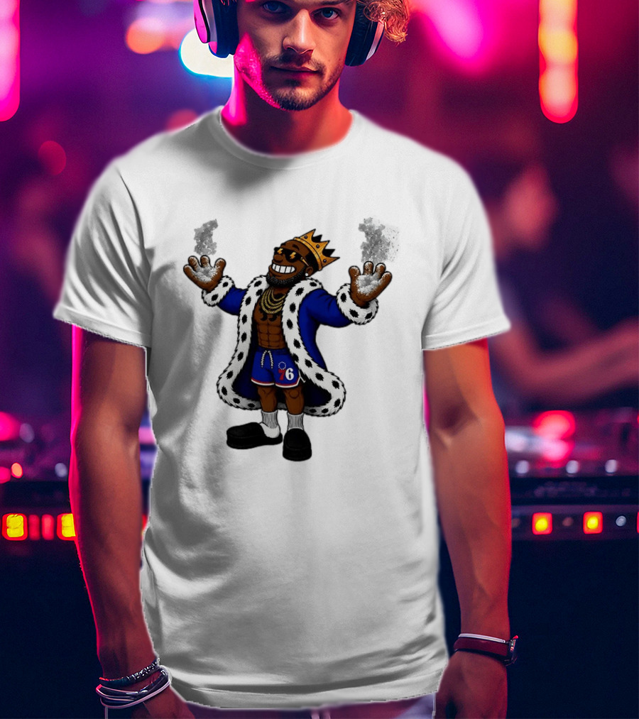 Philadelphia 76ers Muppet King With Crown And Robe T-Shirt
