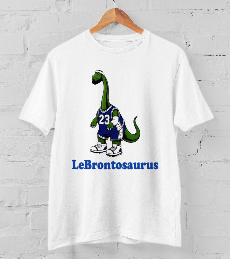 LeBrontosaurus 23 Dinosaur Basketball Player T-Shirt
