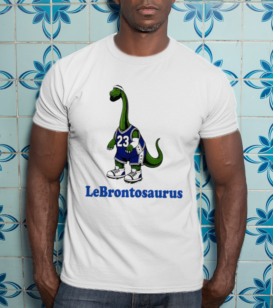 LeBrontosaurus 23 Dinosaur Basketball Player T-Shirt