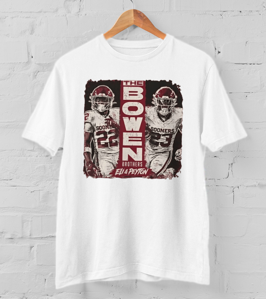 Oklahoma Sooners The Bowen Brothers Eli & Peyton Football Team T-Shirt