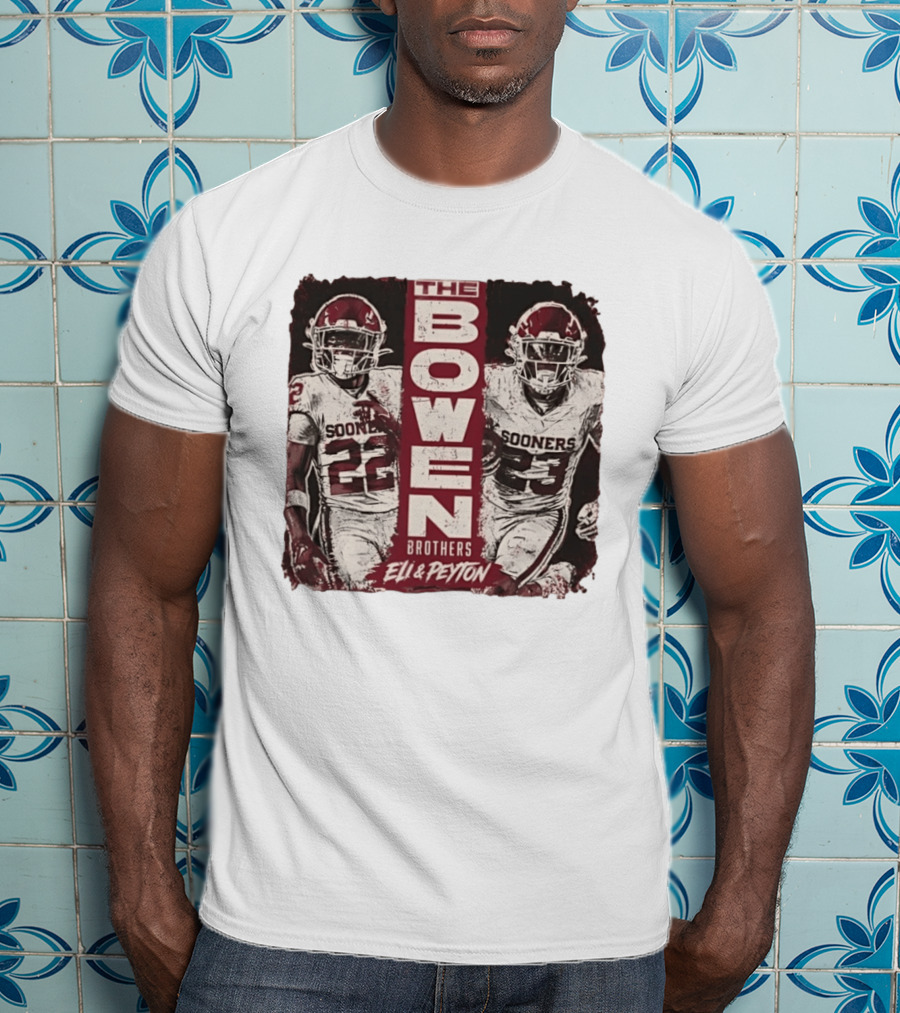 Oklahoma Sooners The Bowen Brothers Eli & Peyton Football Team T-Shirt