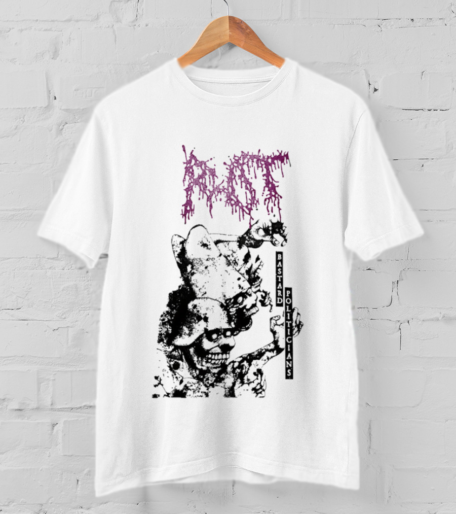 Rot Bastard Politicians Skeleton Clown Art Mockery T-Shirt