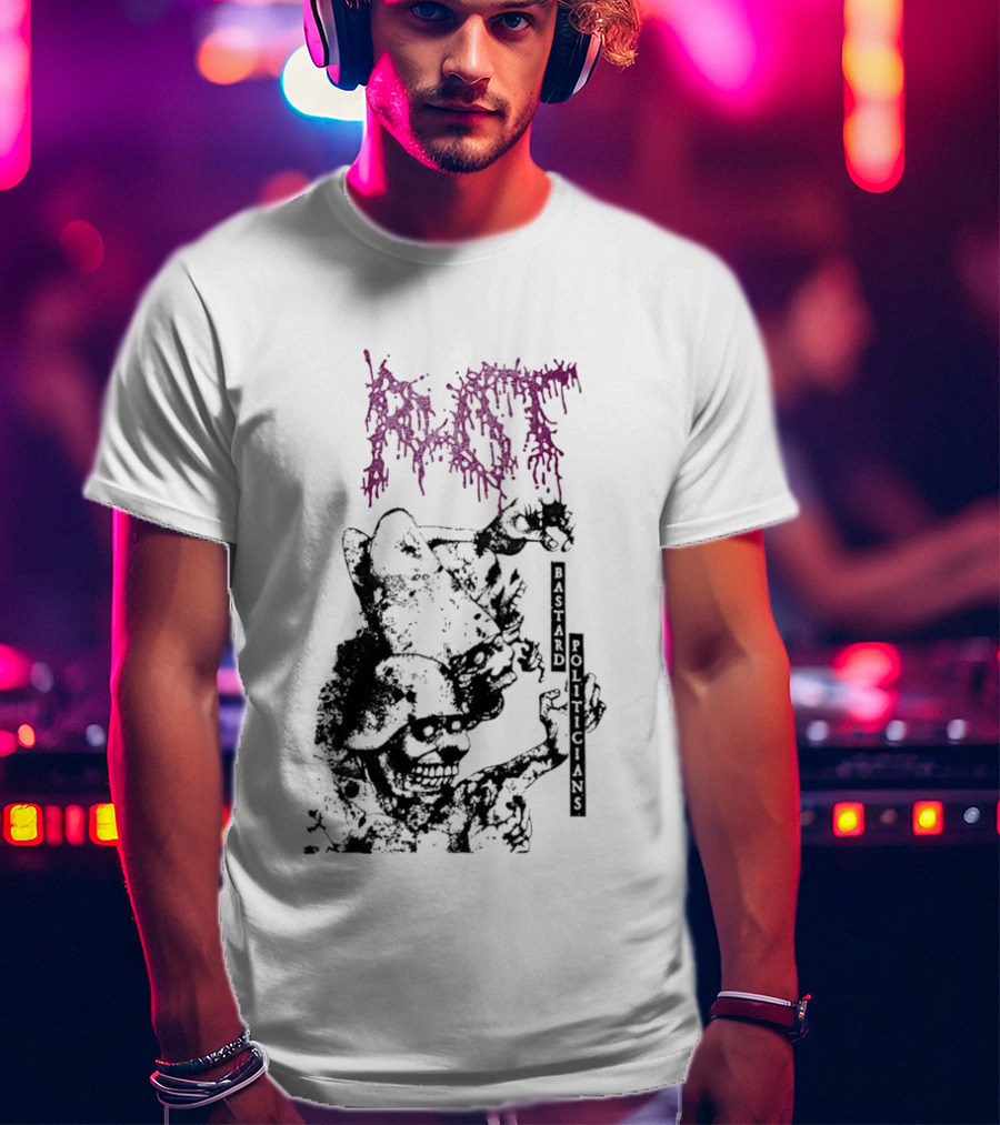 Rot Bastard Politicians Skeleton Clown Art Mockery T-Shirt