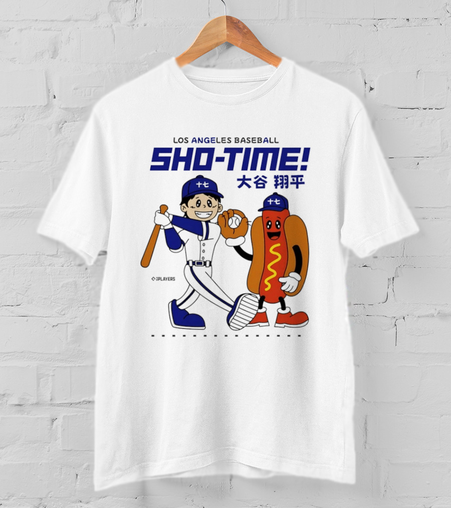 Los Angeles Baseball Shohei Ohtani Sho Time Animated Characters T-Shirt