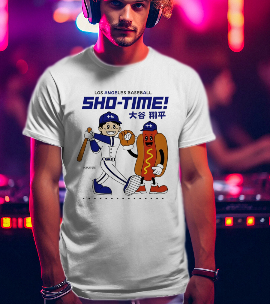 Los Angeles Baseball Shohei Ohtani Sho Time Animated Characters T-Shirt