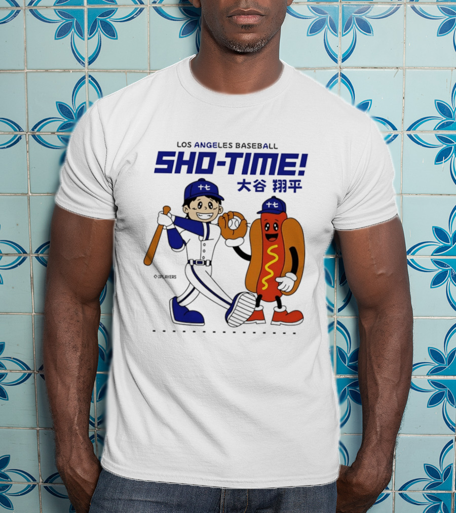 Los Angeles Baseball Shohei Ohtani Sho Time Animated Characters T-Shirt