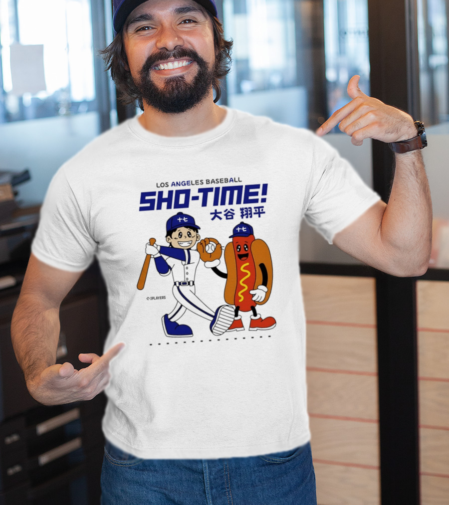 Los Angeles Baseball Shohei Ohtani Sho Time Animated Characters T-Shirt