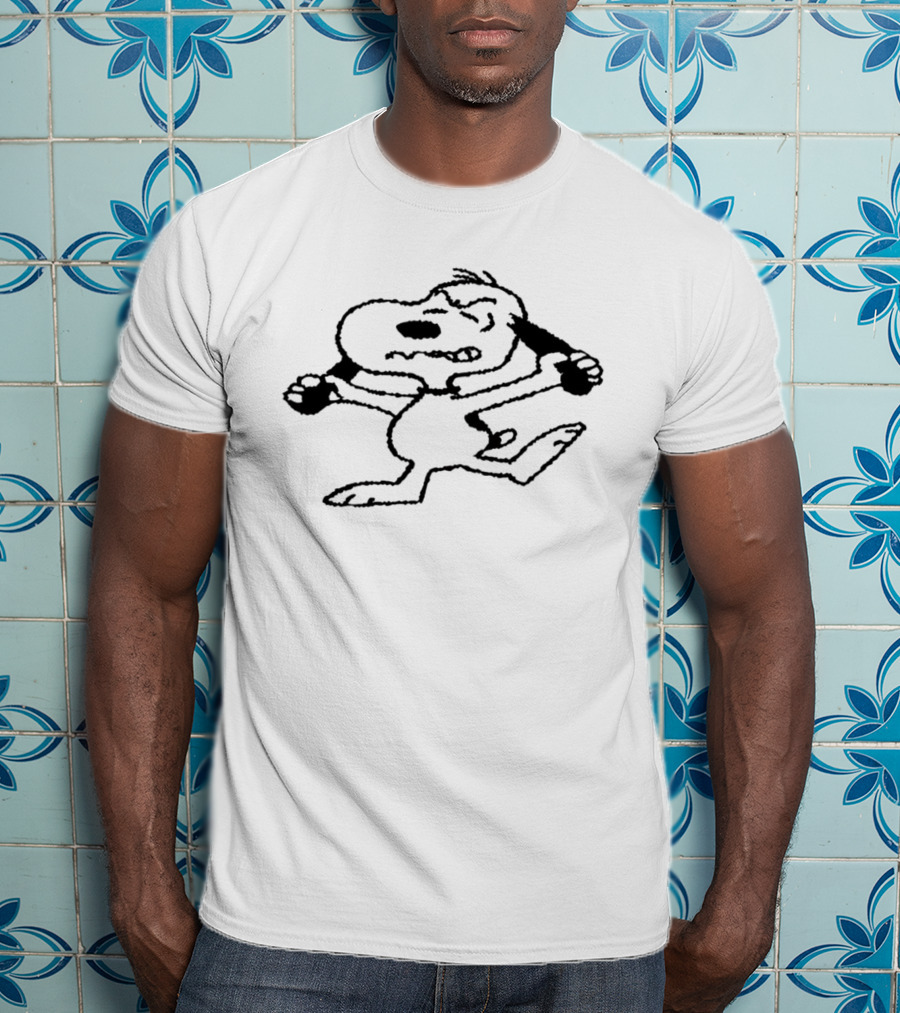 Snoopy Holding Knives Cartoon T-Shirt