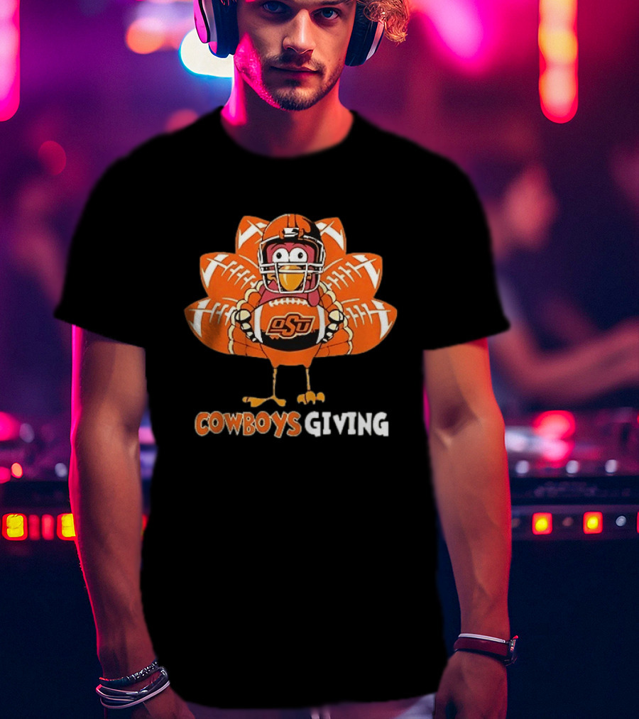 CowboysGiving Oklahoma State OSU Turkey Football Thanksgiving 2025 T-Shirt