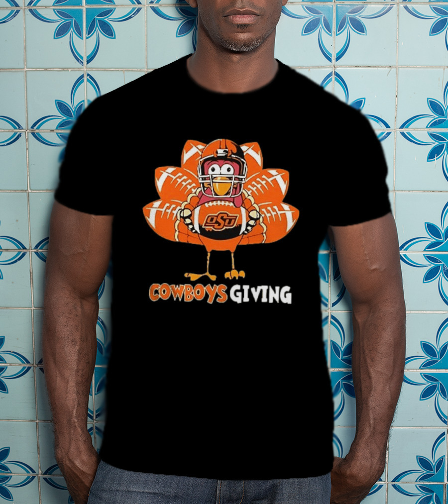 CowboysGiving Oklahoma State OSU Turkey Football Thanksgiving 2025 T-Shirt