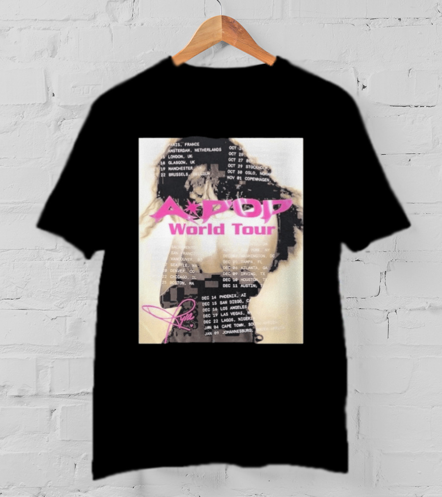Tyla A Pop World Tour 2026 Paris Amsterdam London Dates And Signature T-Shirt