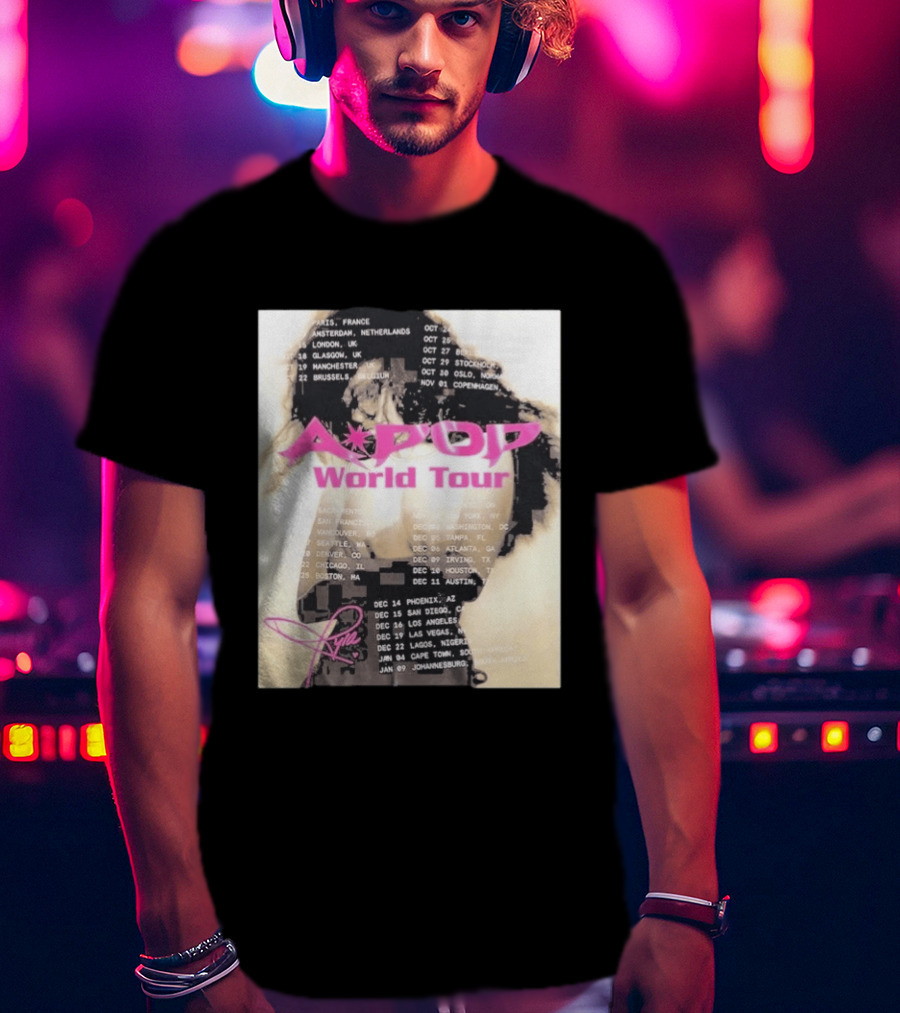 Tyla A Pop World Tour 2026 Paris Amsterdam London Dates And Signature T-Shirt