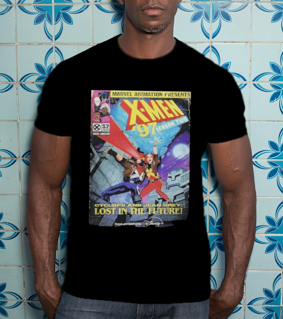 X Men 97 Season 2 Cyclops And Jean Grey Lost In The Future Time Travel Streaming On Disney Plus T-Shirt