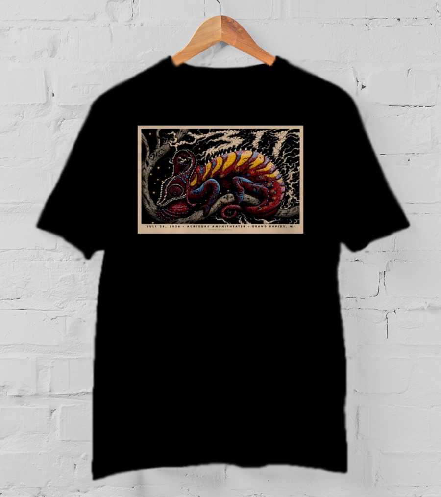 311 Concert July 28 2026 Acrisure Amphitheater Grand Rapids MI Chameleon T-Shirt