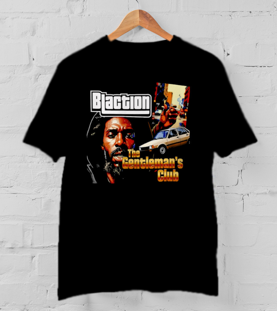 Blaction The Gentleman's Club Smoking Man Beige Sedan T-Shirt