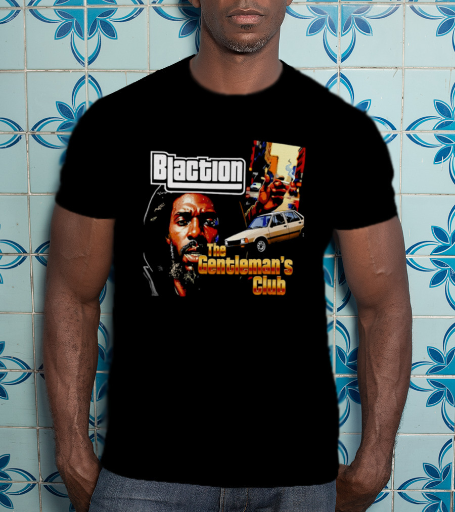 Blaction The Gentleman's Club Smoking Man Beige Sedan T-Shirt