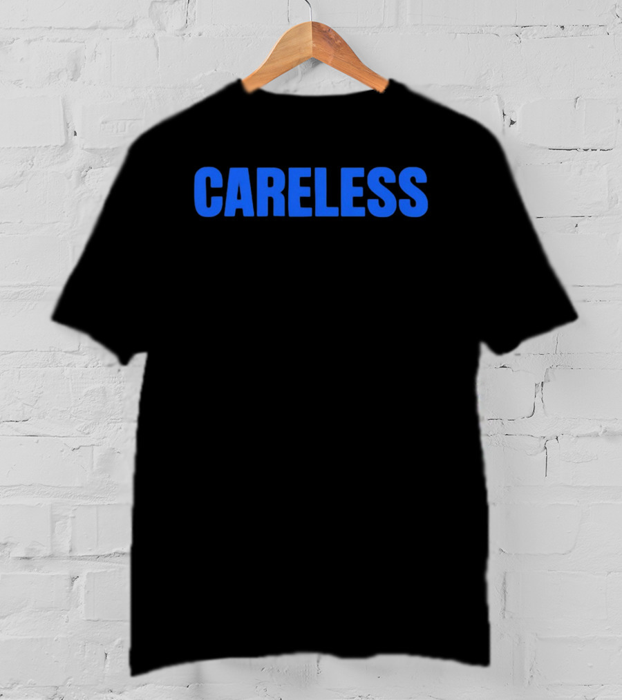 Careless Minimalist Bold Blue T-Shirt