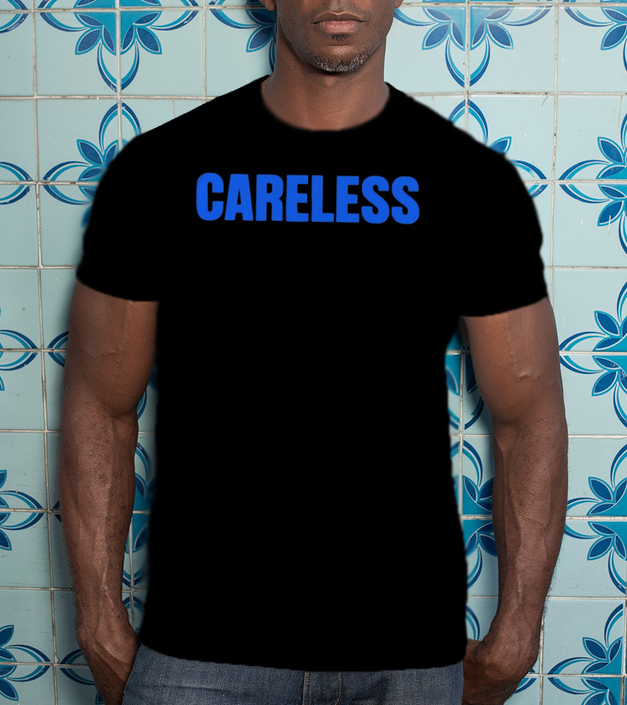 Careless Minimalist Bold Blue T-Shirt
