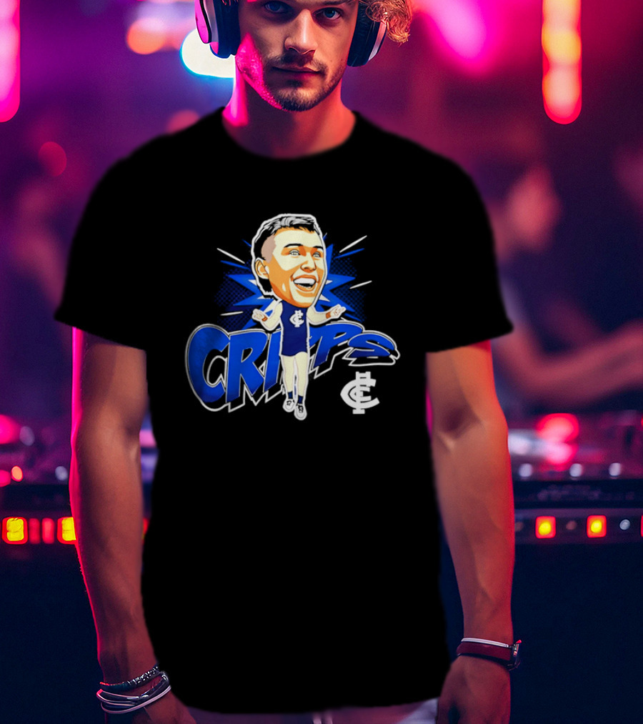Carlton Football Club Patrick Cripps Caricature Cripps T-Shirt