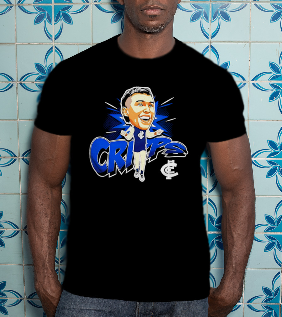 Carlton Football Club Patrick Cripps Caricature Cripps T-Shirt