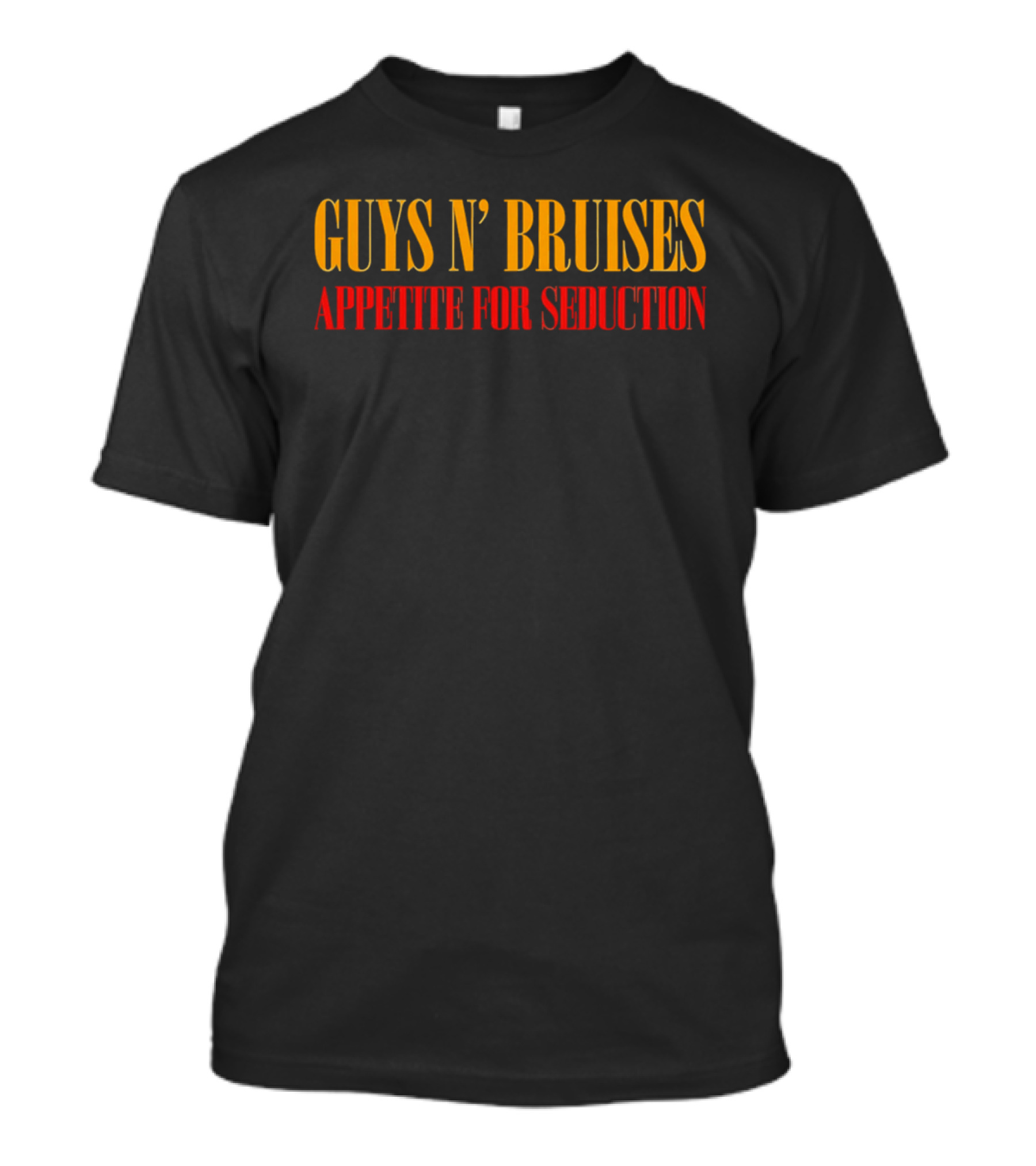 Guys N' Bruises Appetite For Seduction Yellow Red T-Shirt