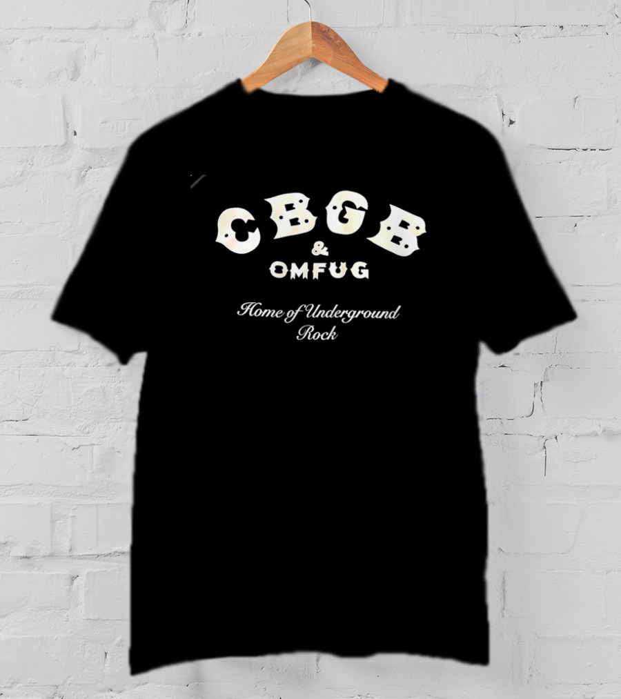 CBGB & OMFUG Home Of Underground Rock Iconic Music Venue Nostalgia T-Shirt